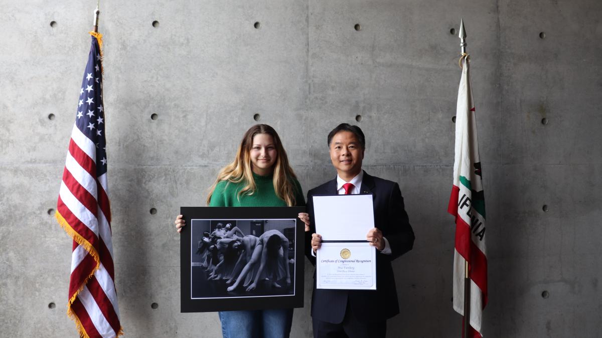 1st place winner with Rep Lieu