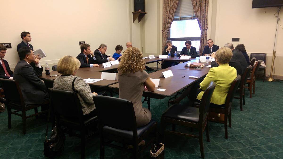 Ted Lieu, Peter Westmacott, Peter Wittig and Gerard Araud 