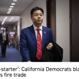 Rep Lieu walks in hallway