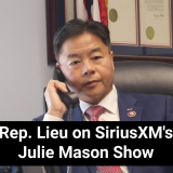 Rep. Lieu on the phone calling into the Julie Mason Show