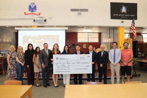 REP LIEU PRESENTS CPF FUNDS TO MIRALESTE