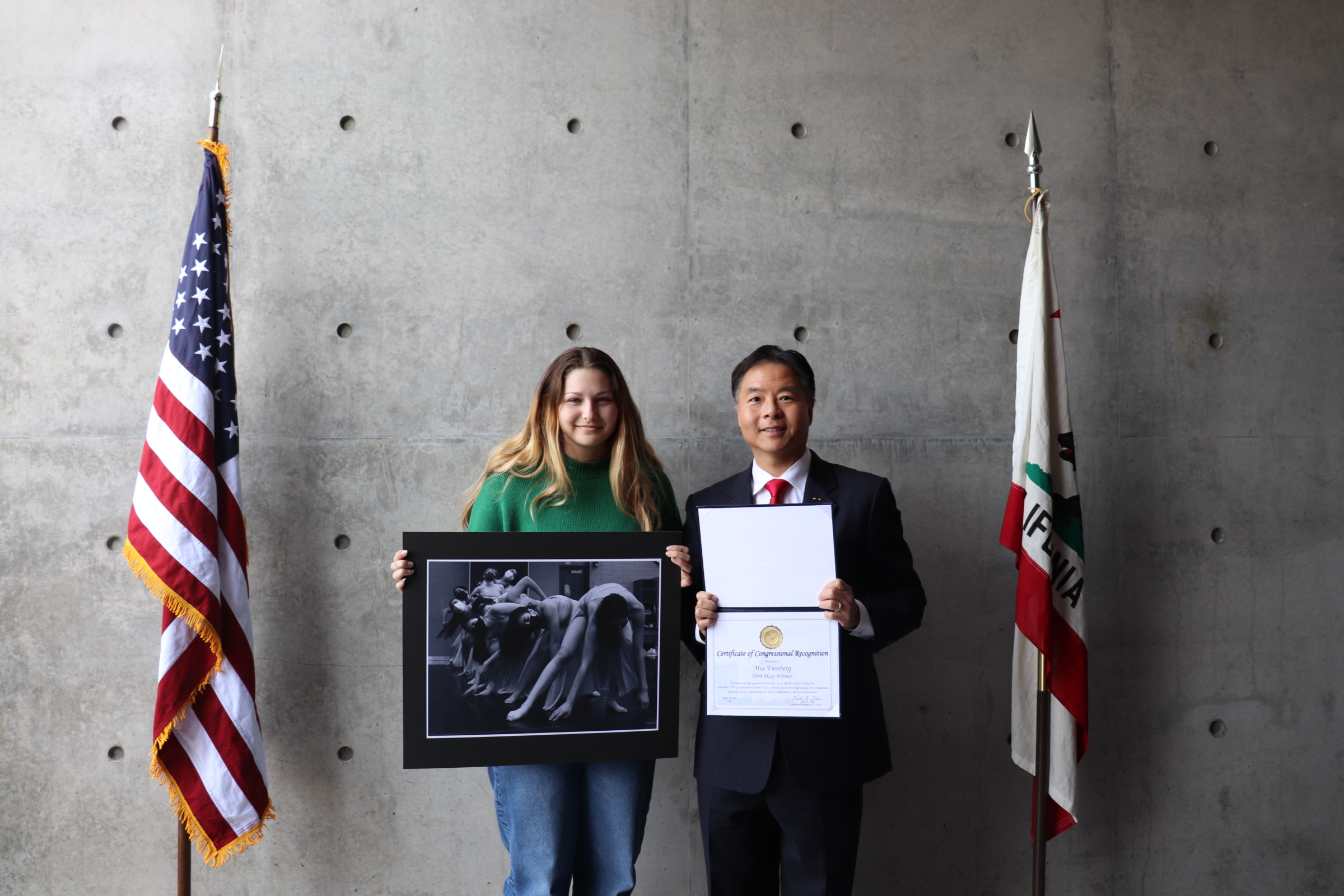 1st place winner with Rep Lieu