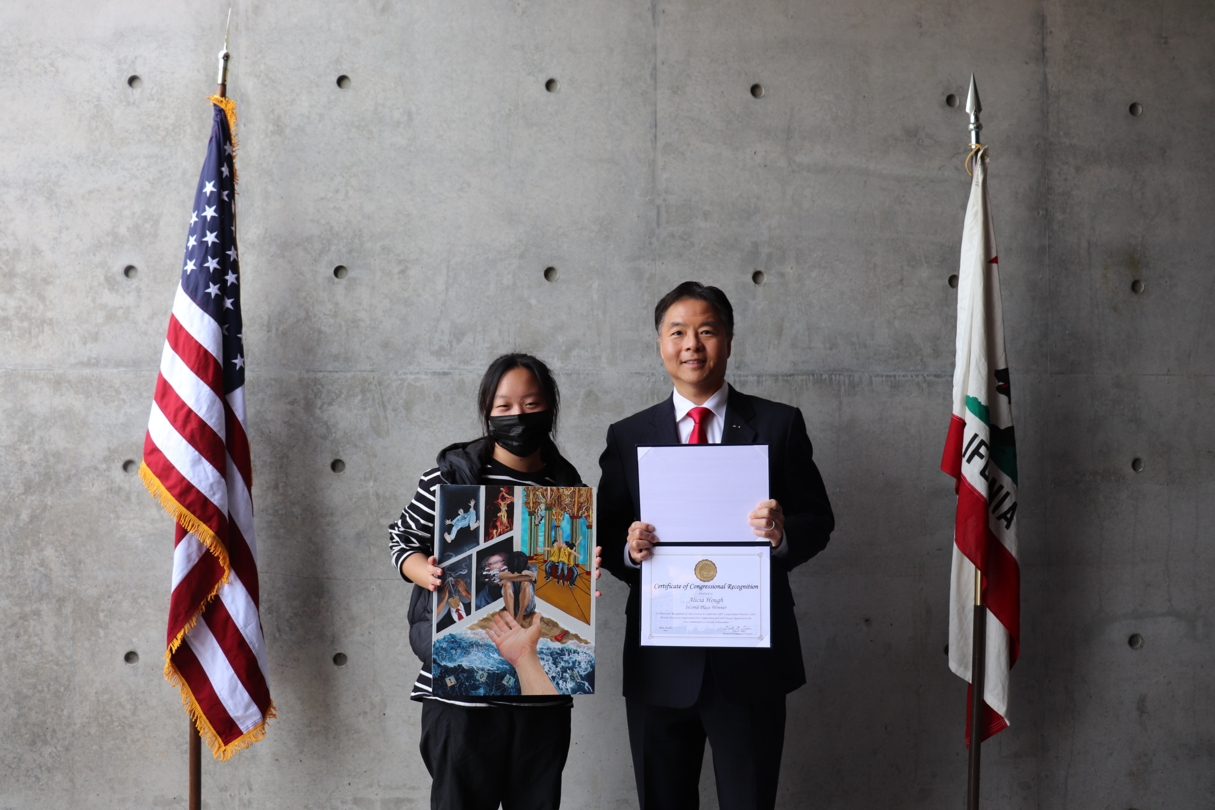 2nd place winner with Rep Lieu