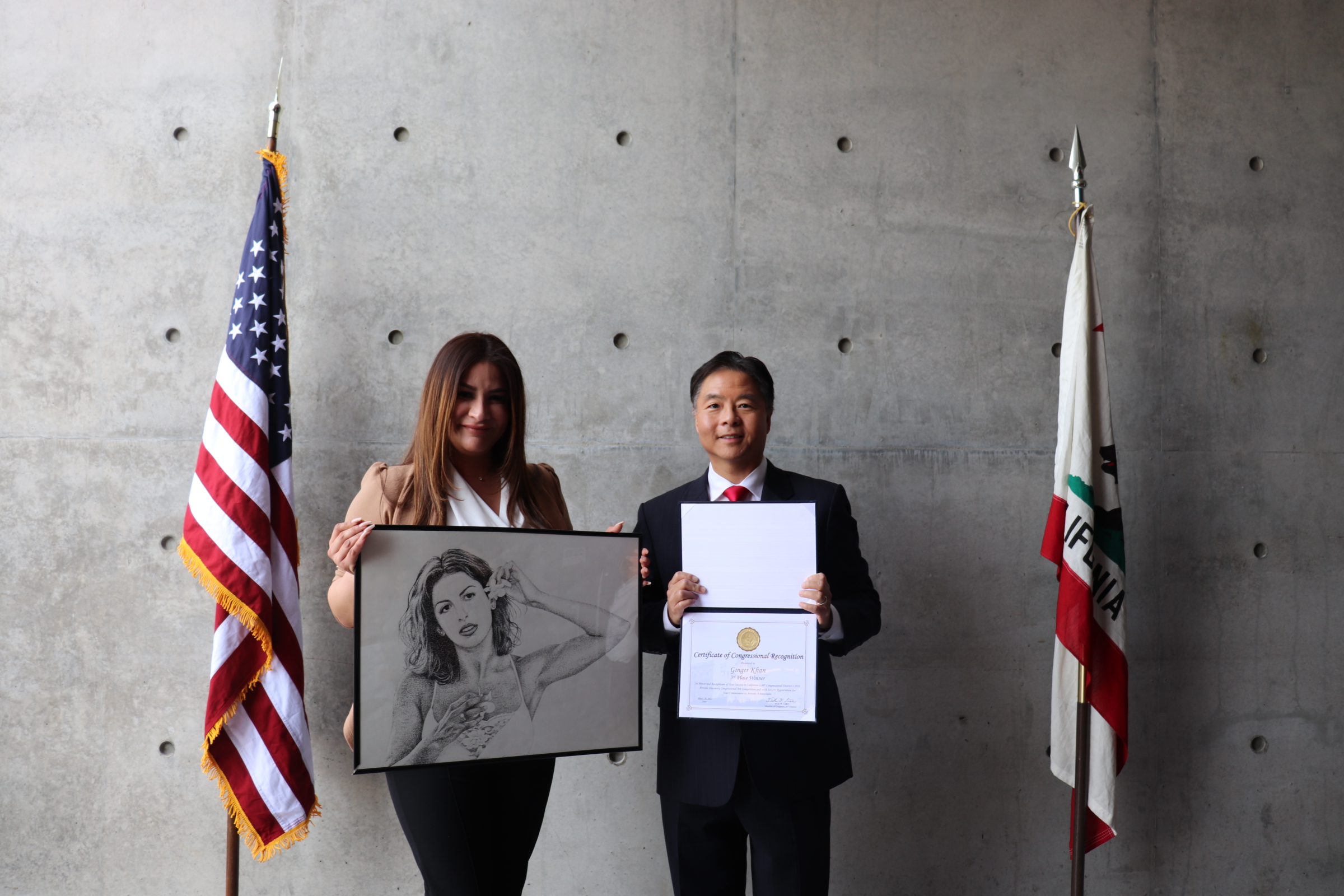 3rd place winner with Rep Lieu