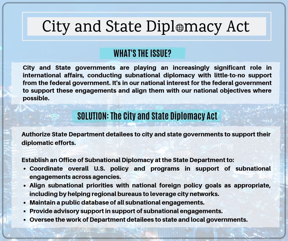 City and State Diplomacy Act 
