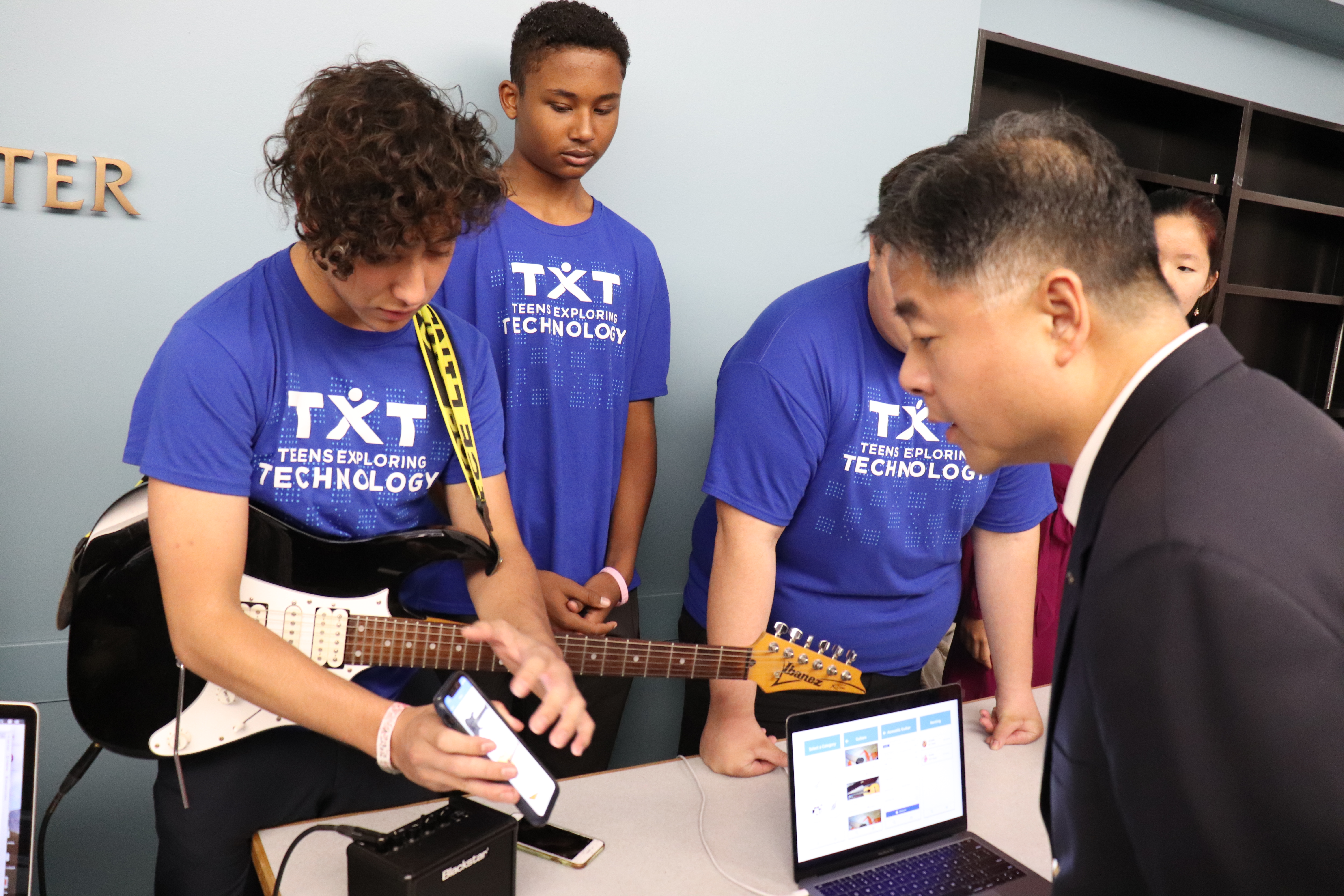 Representative Ted Lieu with Constituents