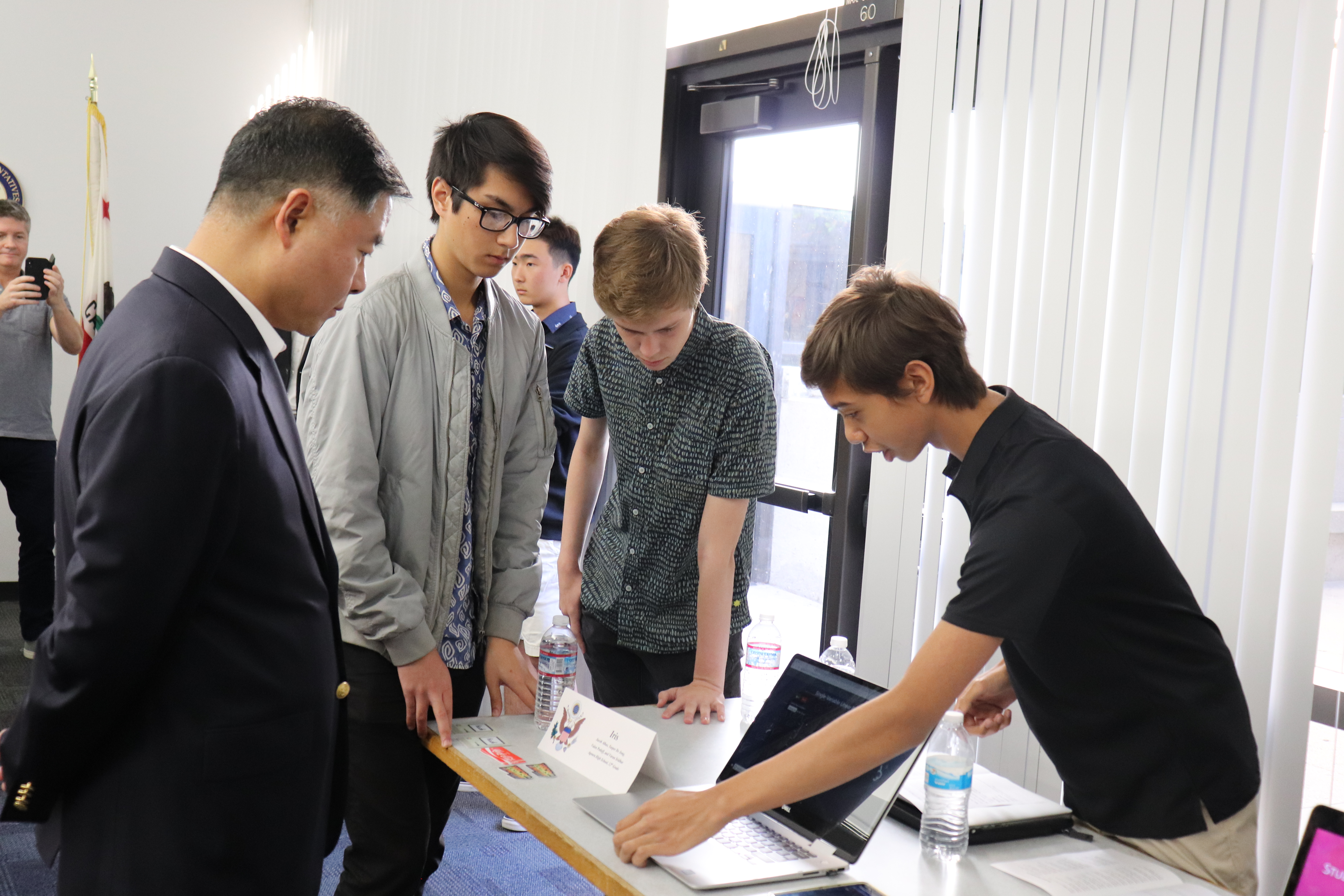 Representative Ted Lieu with Constituents