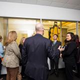 Rep Lieu speaks with group during district visit to see progress on James Webb Telescope