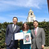 Representative Ted Lieu with Constituents