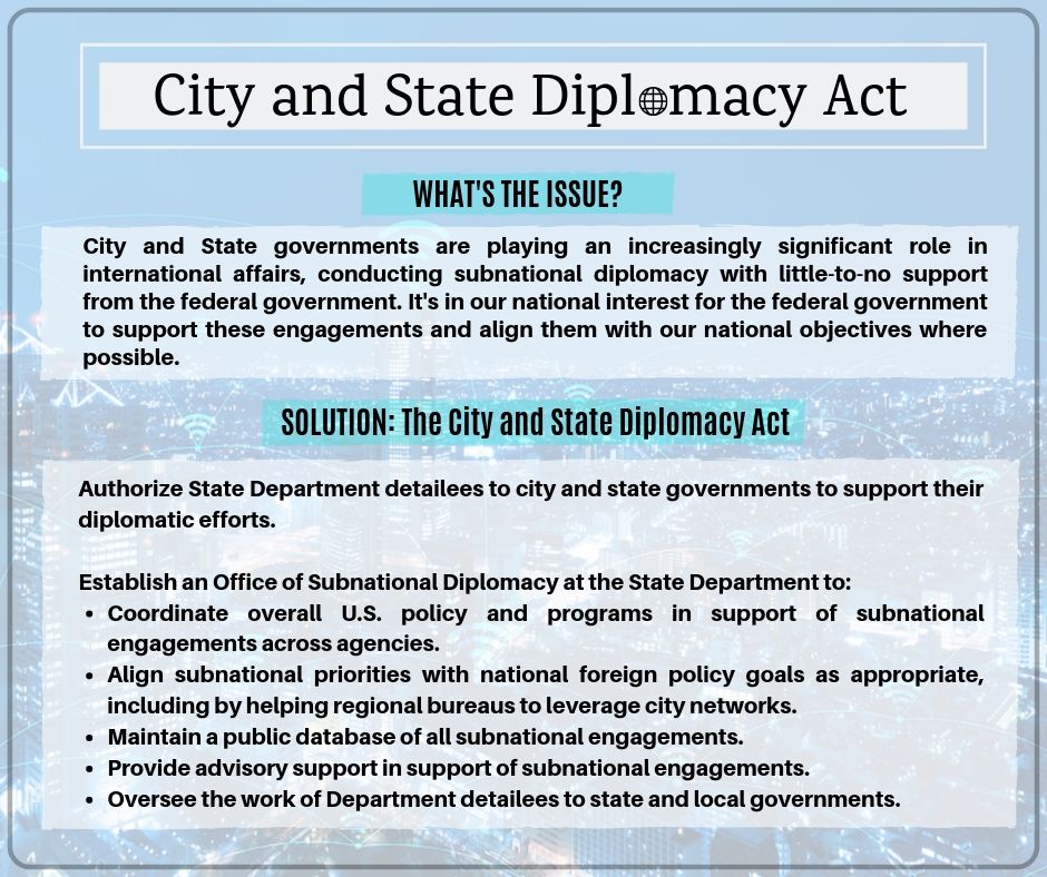 City and State Diplomacy Act 